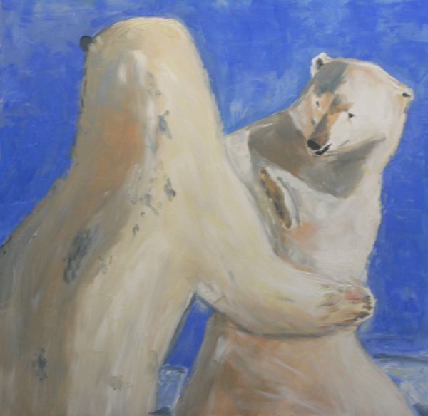 Stoeiende ijsberen (door iemand gewaardeerd en zonder vragen meegenomen)